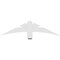 Ekena Millwork Davenport Architectural Grade PVC Gable Bracket, 48"W x 12"H x 2"D x 4"F, 6/12 Pitch GBP048X12X0204DAV00 - alternate 5